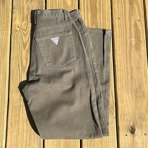 Guess green jeans